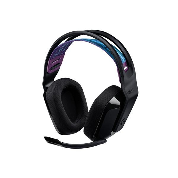 Logitech G G535 LIGHTSPEED Wireless Gaming Headset - Cuffie con microfono - dimensione completa - LIGHTSPEED - senza fili - nero - Certificato Discord