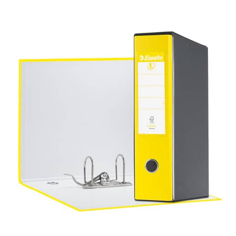 Registratore Eurofile G55 - dorso 8 cm - protocollo 23 x 33 cm - giallo vivida - Esselte