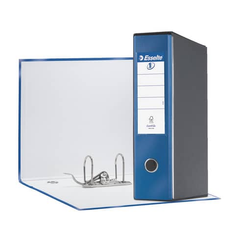 Registratore Eurofile G55 - dorso 8 cm - protocollo 23 x 33 cm - blu metallizzato - Esselte