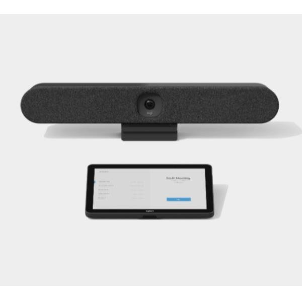 Logitech Tap IP Appliance Room Solutions Huddle + Small Rooms - Kit per videoconferenza (Logitech Tap IP, barra Logitech Rally Bar Huddle) - grafite