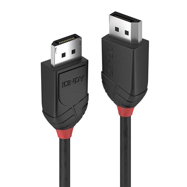 Lindy Black Line - Cavo DisplayPort - DisplayPort (M) a DisplayPort (M) - DisplayPort 1.2 - 2 m - nero