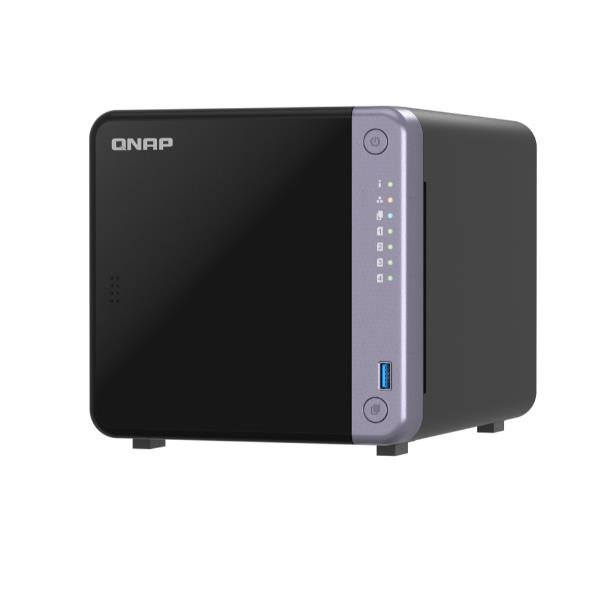 QNAP TS-432X-4G - Server NAS - 4 alloggiamenti - SATA 6Gb/s - RAID JBOD, RAID 0, 1, 5, 6, 10, 50, 60 - RAM 4 GB - Gigabit Ethernet / 2.5 Gigabit Ethernet / 10 Gigabit Ethernet - iSCSI supporto
