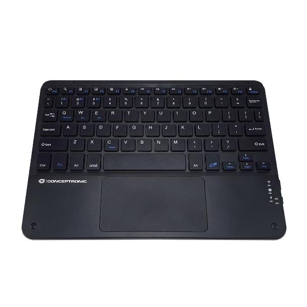Conceptronic TASTIERA 10' BLUETOOTH 5.0 CON TOUCHPAD Italiana - Compatibile con Windows, iOS, Android