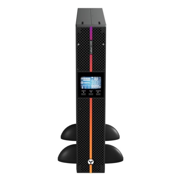 Liebert GXE UPS 3kVA 1ph UPS 230V RackTower WBatteries, C20 inputC13 x 8 output + C19 x 1, 2-year warranty. With rack kit
