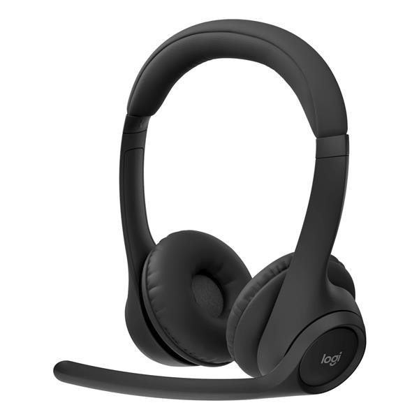 Logitech Zone 305 - Cuffie con microfono - over ear - Bluetooth - senza fili - USB-C tramite adattatore Bluetooth - isolamento dal rumore - Certificato per i team Microsoft, Works With Chromebook Certified