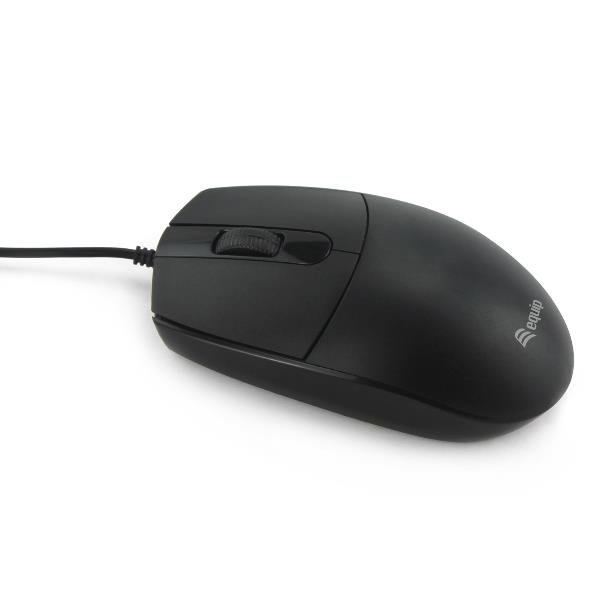 Equip 245117, Ambidestro, Ottico, USB tipo A, 1200 DPI, Nero