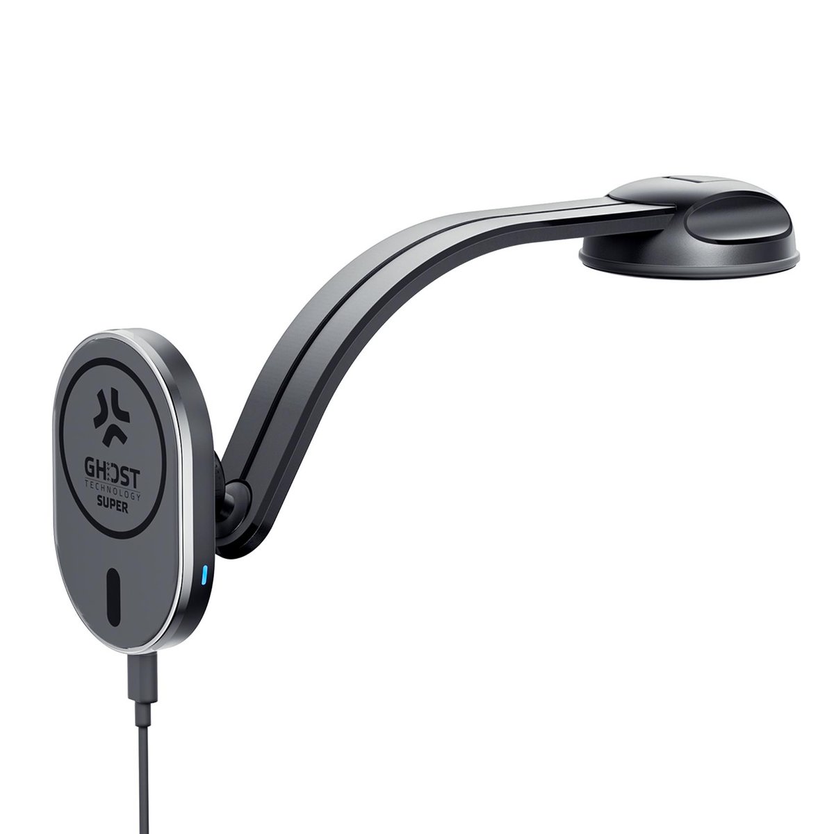 Celly GHOSTSUPMAGFL - 15W Wireless Charger Car Holder compatible with Magsafe technology