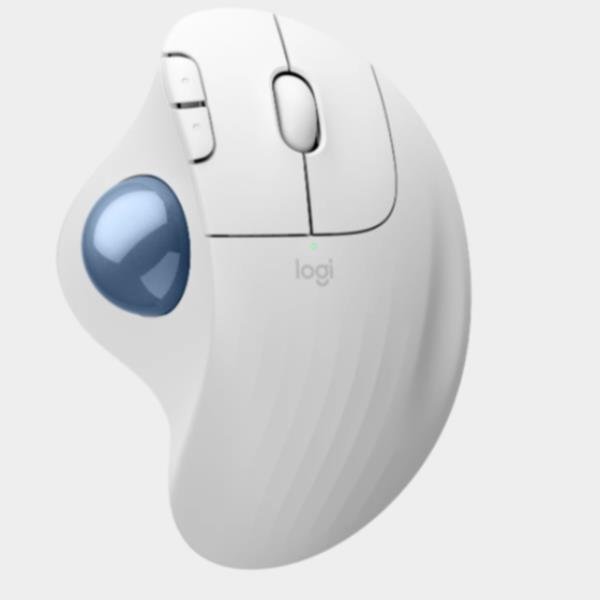Logitech Ergo Series ERGO M575S - Trackball - ergonomico - ottica - 5 pulsanti - senza fili - Bluetooth, 2.4 GHz - ricevitore USB Logitech Logi Bolt - grafite