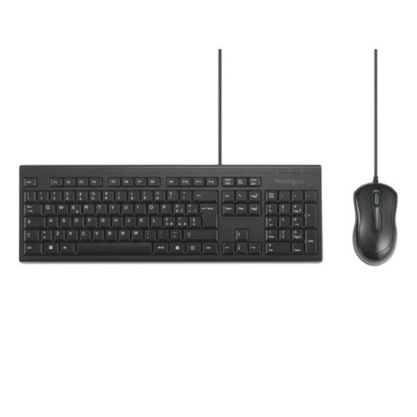 Kensington SET TASTIERA E MOUSE CON CAVO KM100 EQ