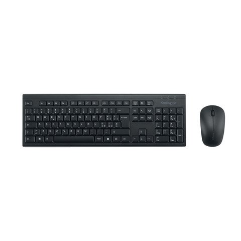 Kensington KM150 EQ - Set mouse e tastiera - full size - senza fili - 2.4 GHz - QWERTY - italiana - FSC cardboard