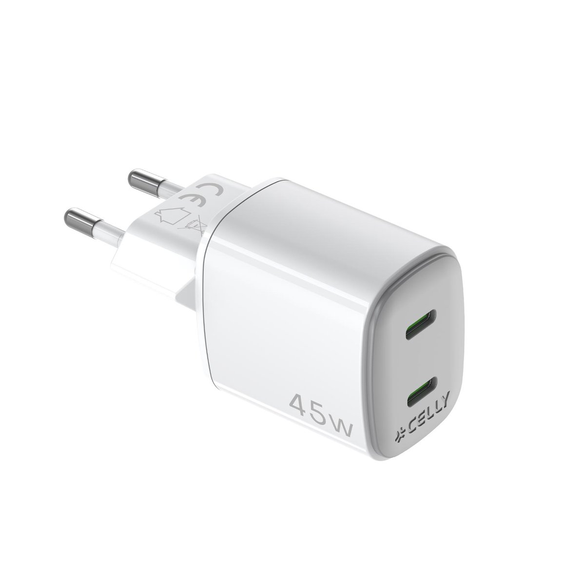 Celly 45W GaN Wall Charger UPTC COLLECTION