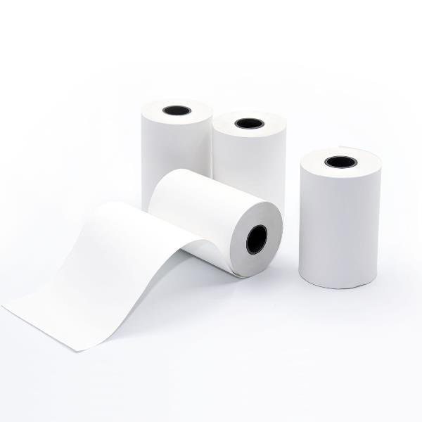 ROTOLIFICIO PUGLESE ROTOLO IN CARTA TERMICA PER POS NBA 59 mm X 18 MT ANIMA 12 mm BIANCO CONF 100 Pz.