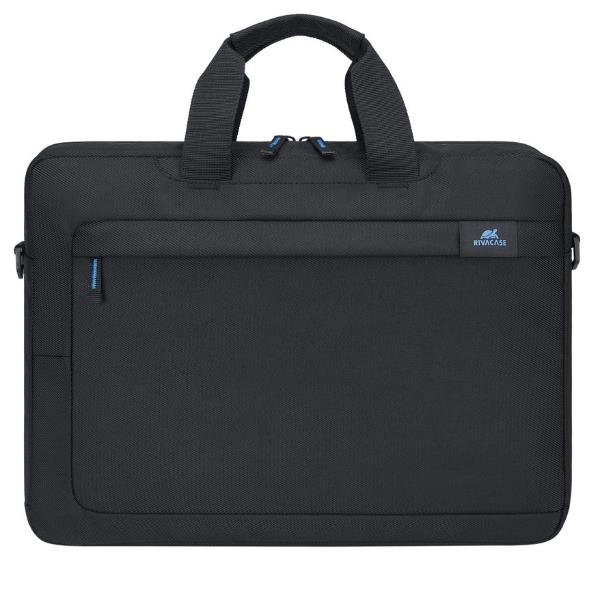 RIVACASE BOBOLI BORSA PER NOTEBOOK DA 16" IN POLIESTERE TASCA FRONTALE CON TRACOLLA NERO