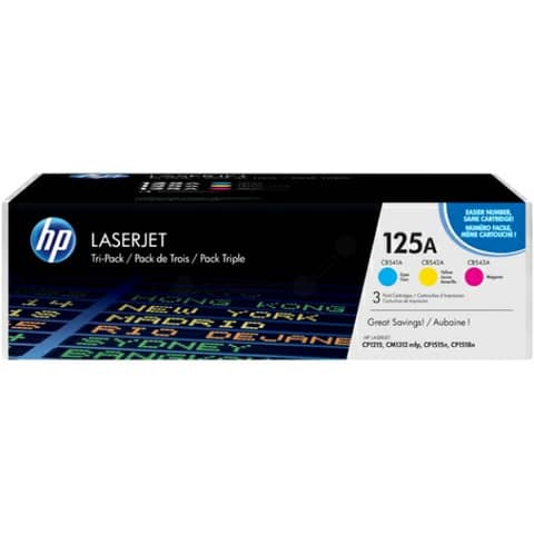 Hp - Confezione 3 Toner originale - 125A …