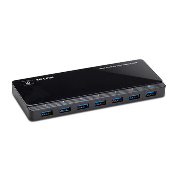 TP-LINK UH720 HUB USB 3.0 7 POTE 2 PORTE CON ALIMENTAZIONE 2.4A PER RICARICA RAPIDA