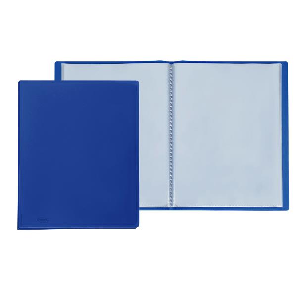 Portalistini Sviluppo - liscio - PP - 22 x 30 cm - 20 buste - blu - Favorit