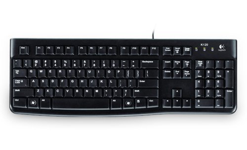 TASTIERA K120 LOG OEM BLACK USB SLIM