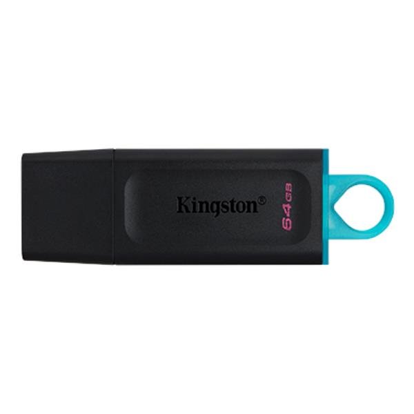 Kingston DataTraveler Exodia - Chiavetta USB - 64 GB - USB 3.2 Gen 1 - nero con alzavola