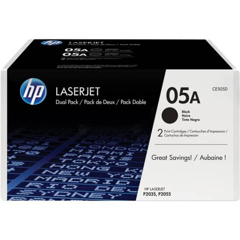 Hp - Confezione 2 Toner originale - 05A …