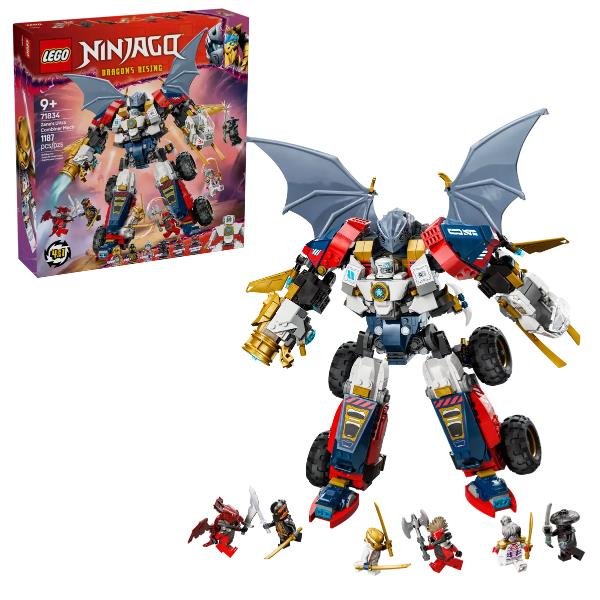 LEGO NINJAGO MECH ULTRA COMBINATORE DI ZANE ROBOT GIOCATTOLO 4 IN 1 CON 6 MINIFIGURE