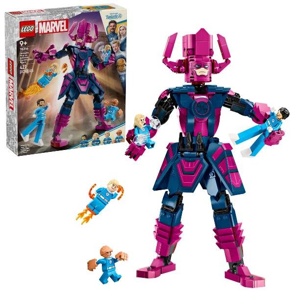 LEGO MARVEL FANTASTICI 4 CONTRO PERSONAGGIO COSTRUIBILE DI GALACTUS CON 4 MINIFIGURE