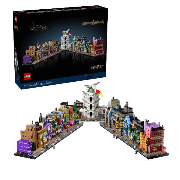 LEGO HARRY POTTER NEGOZI DI MAGIA DI DIAGON ALLEY CON 16 MICROFIGURE DA ESPOSIZIONE E COLLEZIONE
