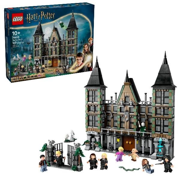 LEGO HARRY POTTER VILLA MALFOY SET DA COSTRUIRE CON STANZE FUNZIONI E 10 PERSONAGGI
