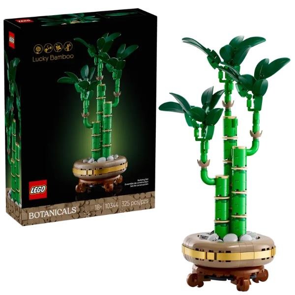 LEGO BOTANICALS BAMBÙ DEL BUON AUSPICIO PIANTA ARTIFICIALE CON VASO FINTO DA COSTRUIRE