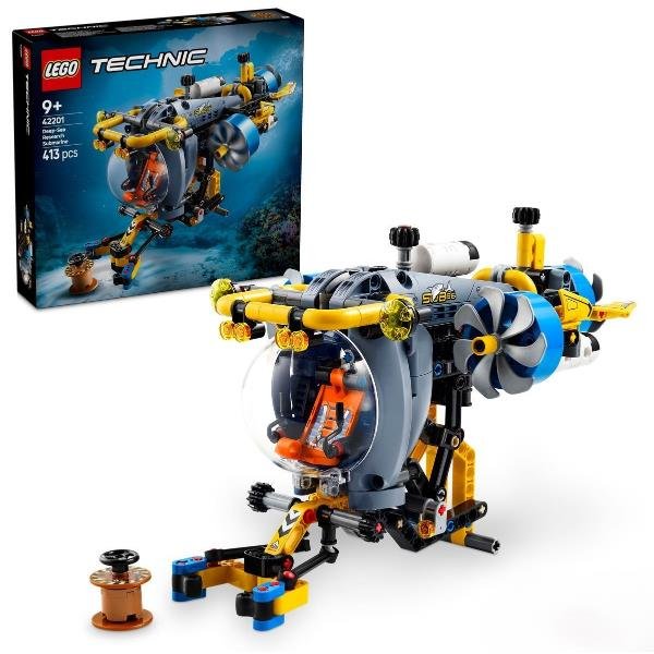 LEGO TECHNIC SOTTOMARINO PER ESPLORAZIONI ABISSALI DA COSTRUIRE CON ELICHE MOBILI E CABINA APRIBILE