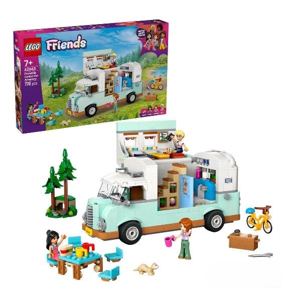 LEGO FRIENDS AVVENTURA SUL CAMPER DELL' AMICIZIA VEICOLO APRIBILE CON PERSONAGGI E ACCESSORI