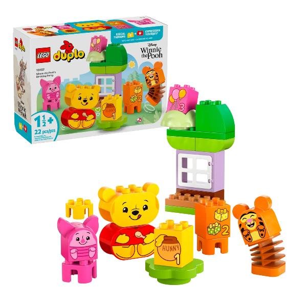 LEGO DUPLO FESTA DI COMPLEANNO DI WINNIE THE POOH CON PERSONAGGI E CASA SULL'ALBERO