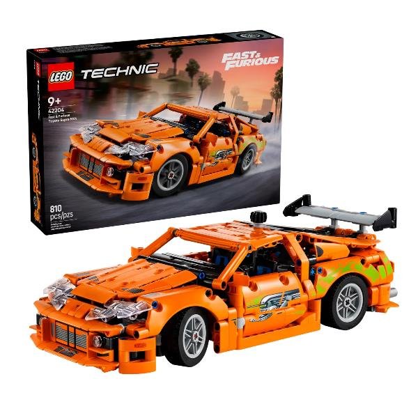 LEGO TECHNIC FAST AND FURIOUS TOYOTA SUPRA MK4 MOTORE A 6 CILINDRI PORTIERE APRIBILI