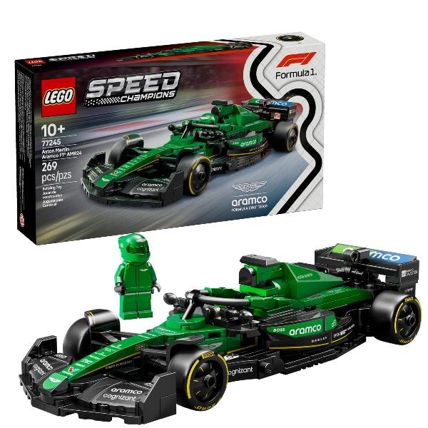 LEGO SPEED CHAMPION AUTO DA CORSA ASTON MARTIN ARAMCO F1 AMR24 CON MINIFIGURA DEL PILOTA