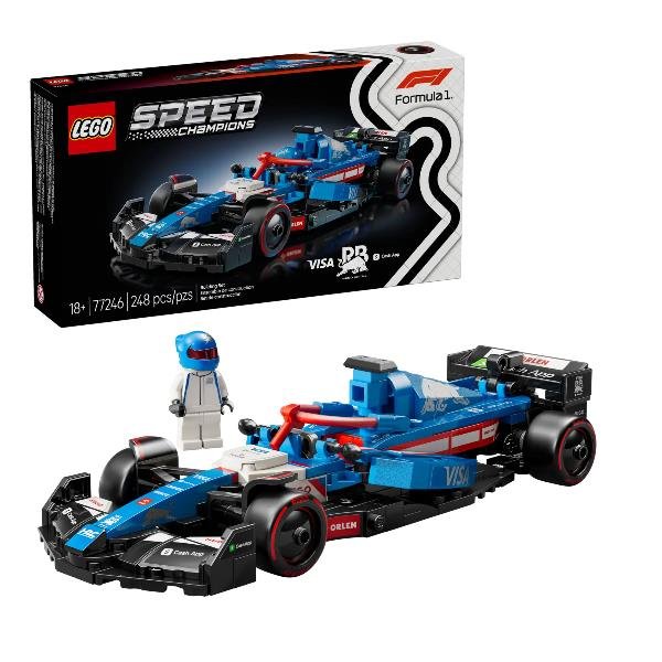 LEGO SPEED CHAMPION AUTO DA CORSA F1 VISA CASH APP RB VCARB 01 CON MINIFIGURA DEL PILOTA DA COLLEZIONE