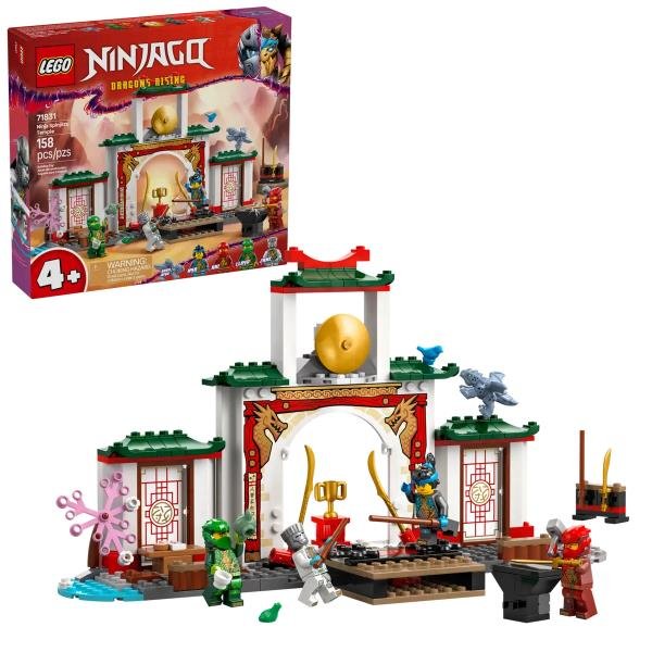 LEGO NINJAGO TEMPIO DELLO SPINJITZU NINJA PLAYSET CON 4 MINIFIGURE ARMI E ACCESSORI