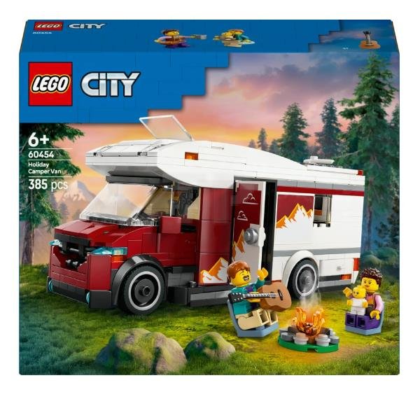 LEGO CITY CAMPER VAN VACANZE DELLE VACANZE D' AVVENTURA CON 3 MINIFIGURE E ACCESSORI