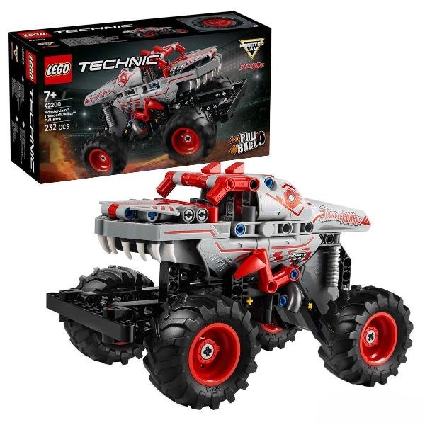 LEGO TECHNIC PULL BACK THUNDERROARUS MONSTER TRUCK DA COSTRUIRE VEICOLO DINOSAURO