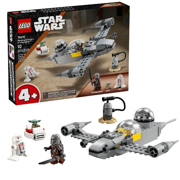 LEGO STAR WARS STARFIGHTER DI MANDO E GROGU ASTRONAVE CON 3 PERSONAGGI E ACCESSORI