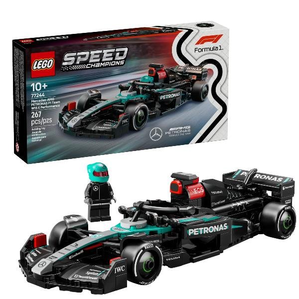 LEGO SPEED CHAMPION AUTO DA CORSA MERCEDES PEDRONAS F1 W 15 CON MINIFIGURA DEL PILOTA DA COLLEZIONE