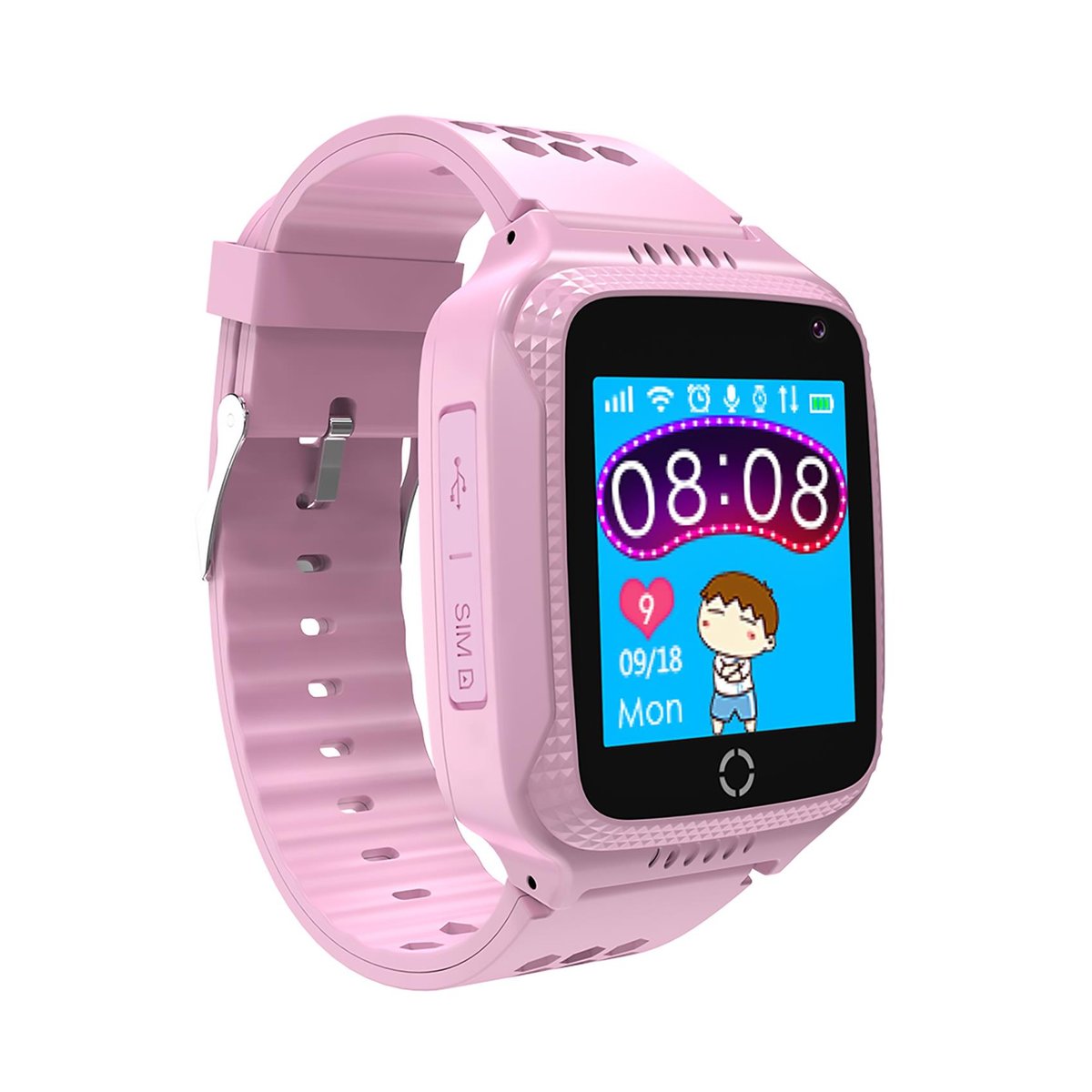Celly KIDSWATCH - Rosa - smartwatch con cinturino - schermo 1.54" - Bluetooth - 122 g