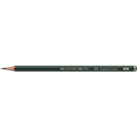 Matita in grafite Castell 9000 - gradazione H - esagonale - Faber-Castell