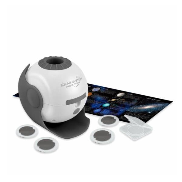 DIPROGRESS PROIETTORE SISTEMA SOLARE PLANETARI CON 4 DISCHI INTERCAMBIABILI FUNZIONE ROTAZIONE CELESTE E POSTER ILLUSTRATIVO