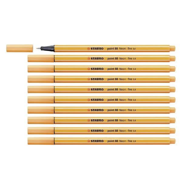 Fineliner Point 88 - tratto 0,4mm - arancio …