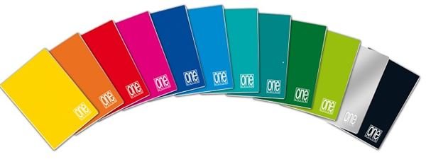 Blasetti One Color - Taccuino - 120 x 170 mm - 20 fogli / 40 pagine - regolabile - disponibile in colori assortiti