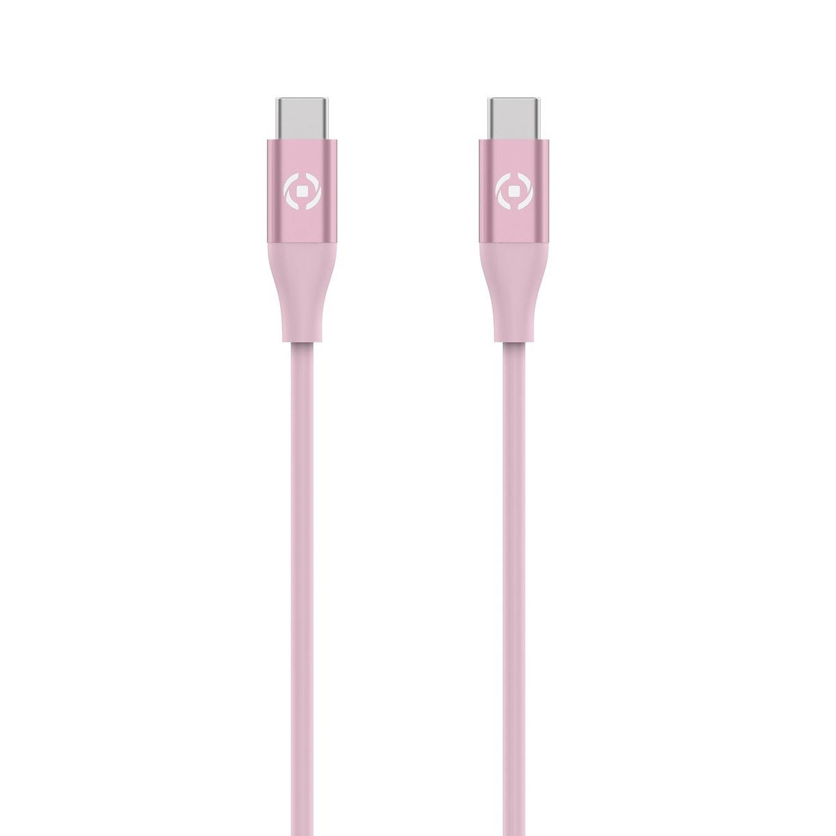 Celly - Cavo USB - USB-C (M) a USB-C (M) - 1.5 m - USB Power Delivery (3A, 60W) - rosa
