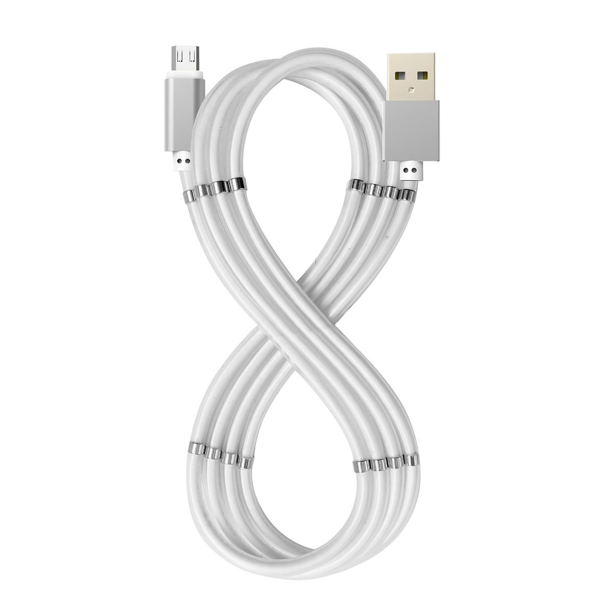 Celly Cablemag - Cavo USB - Micro-USB Tipo B (M) a USB (M) - 2.4 A - 1 m - bianco