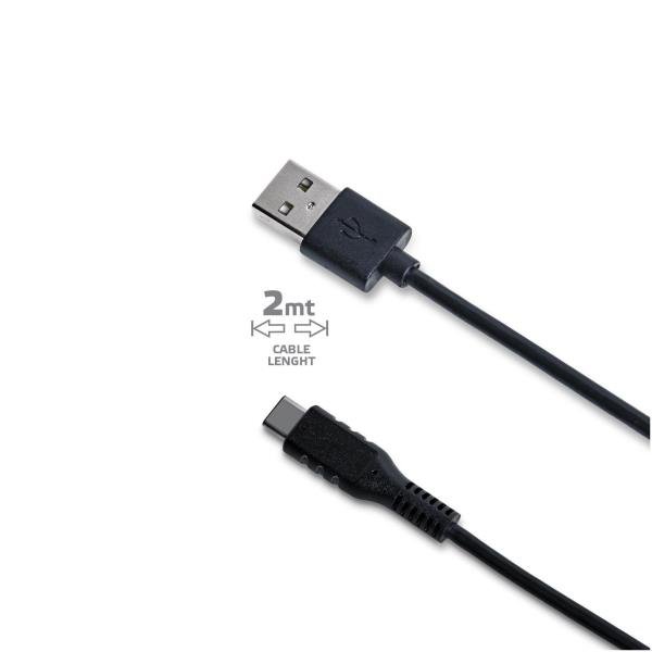 Celly USB-C2M - Cavo USB - USB-C (M) Reversibile a USB (M) - 2 m