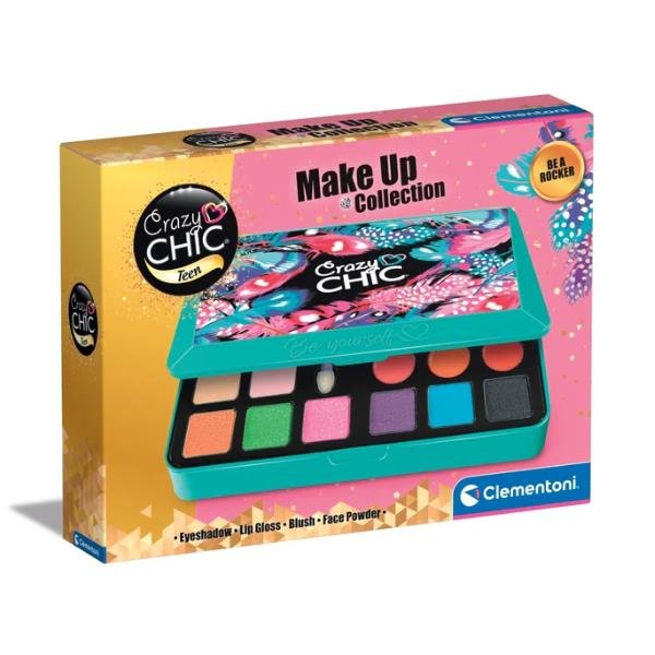 CLEMENTONI CRAZY CHIC TEEN TROUSSE ROCKER COFANETTO TRUCCHI LAVABILI SET COSMETICI