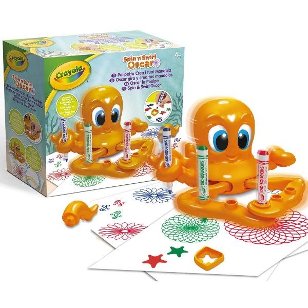 CRAYOLA POLIPETTO CREA I TUOI MANDALA CON STENCIL E STAMPINI