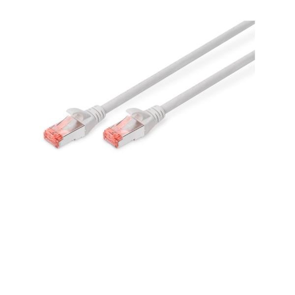 DIGITUS - Cavo patch - RJ-45 (M) a RJ-45 (M) - 30 m - SFTP - CAT 6 - senza alogeni - grigio